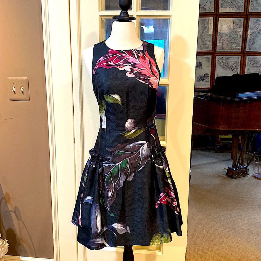 Ted Baker floral print sleeveless dress